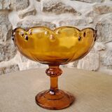 Amber glass cup