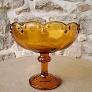 Amber glass cup