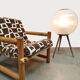 Space age tripot ball floor lamp vintage sphere