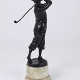 Bronze statue of the golfer Harry Vardon from the 1920s, Richard Thuss, Argentor Vienna.