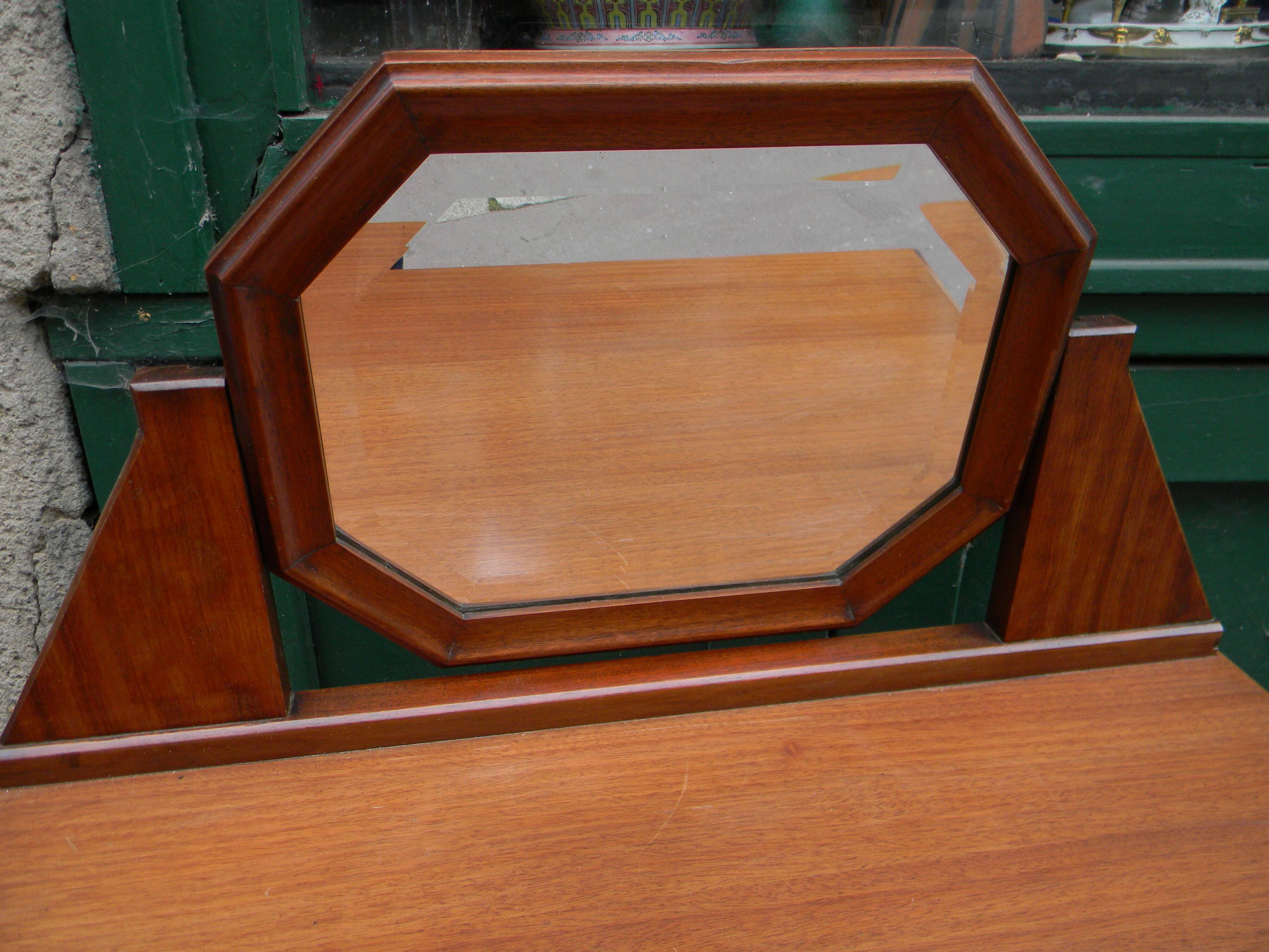 Louis Majorelle Art Deco dressing table in Mahogany