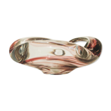 Max Verboeket glass ashtray for Maastricht Kirstalunie Netherlands signed