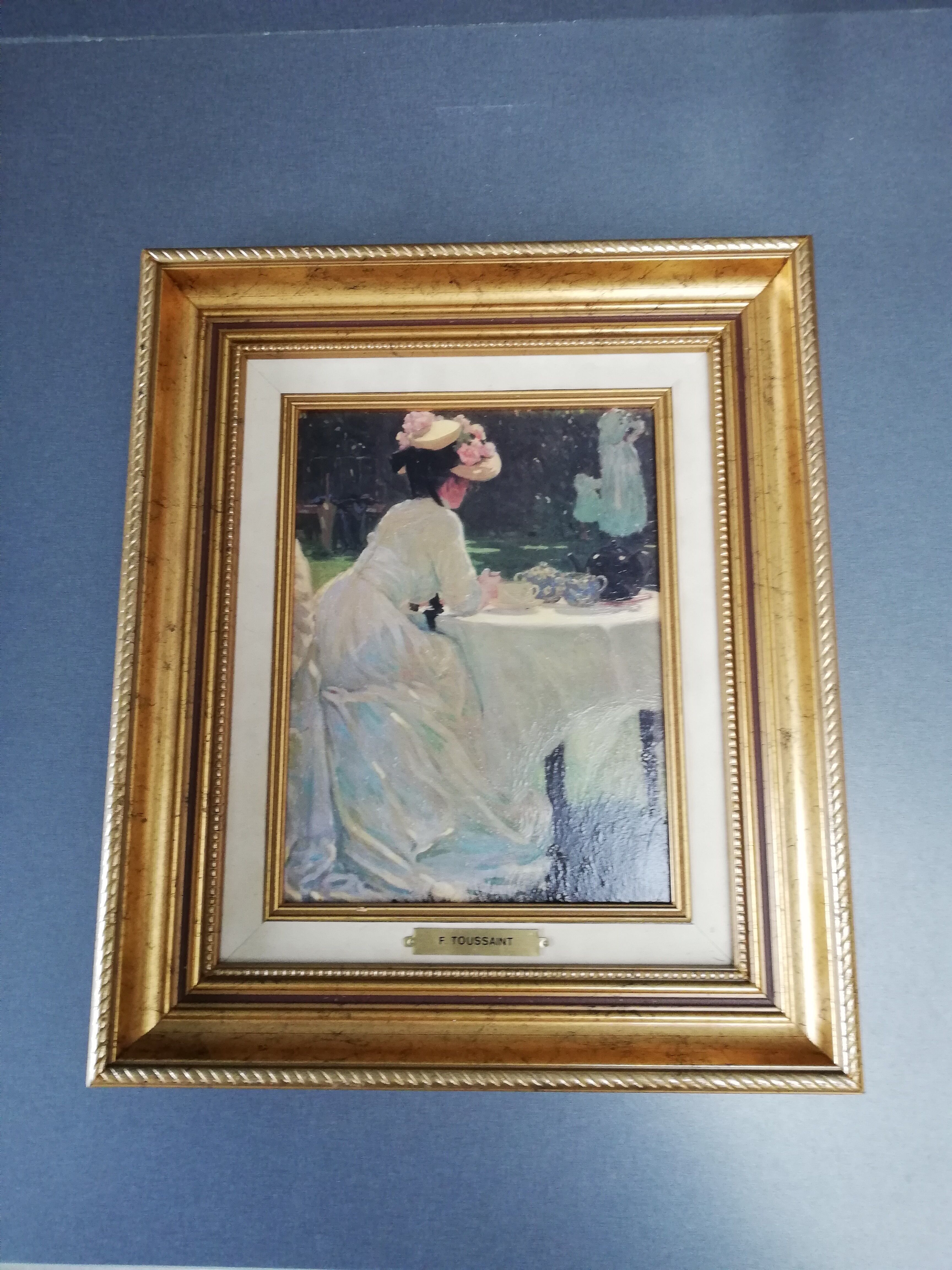Painting on canvas F. Toussaint