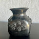 Mexican artisanal vase - Dona Rosa - Black Clay Oaxaca