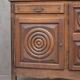 Sideboard or buffet in the Dudouyt style, made of solid oak wood.
