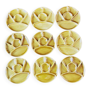 lot de 9 assiettes à