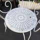 Paire de fauteuils de jardin en fer forgé