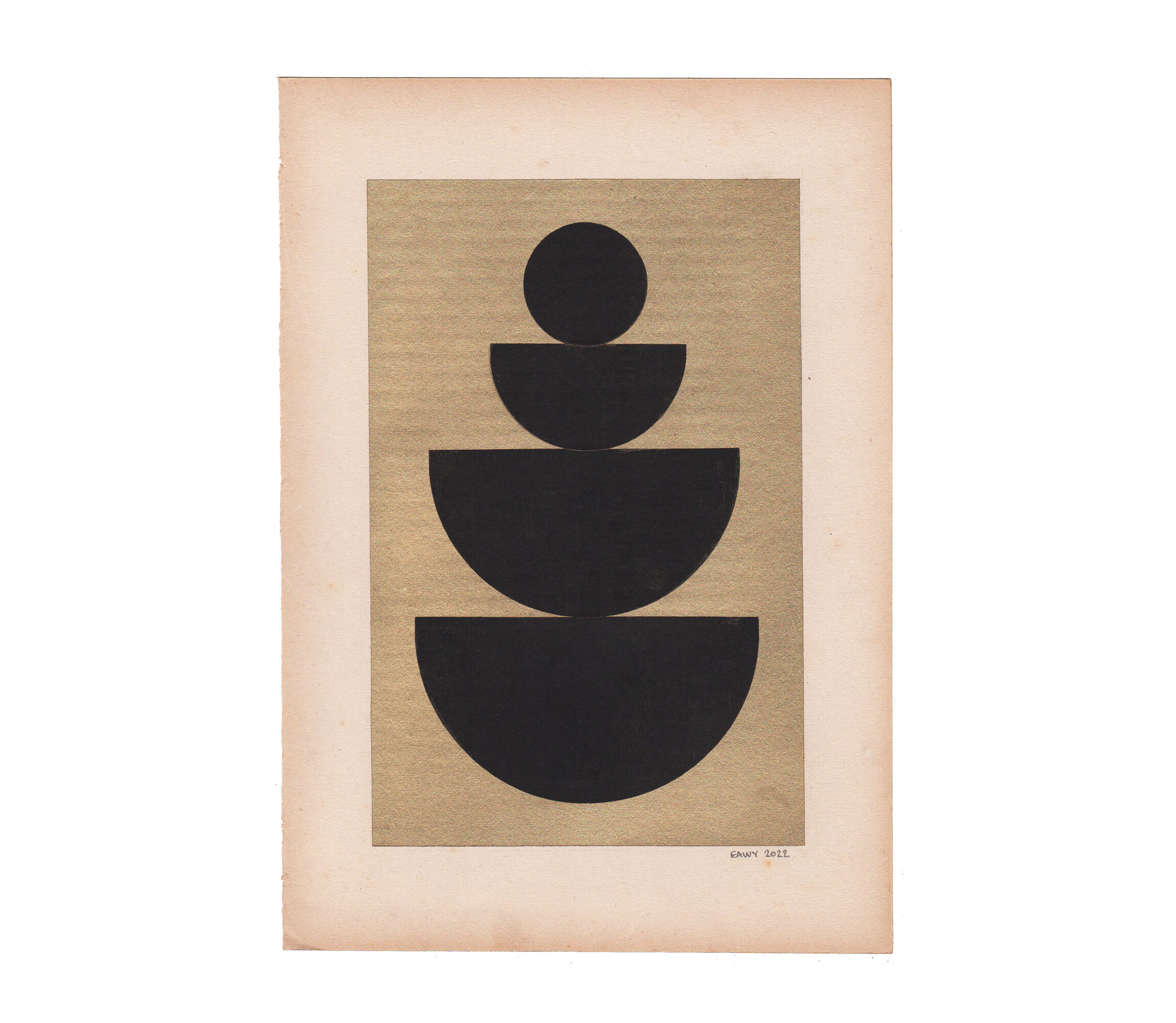 Collage on paper 20x30cm • M656 • signed Eawy