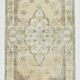 Tapis turc jaune clair et marron, 114 x 204 cm