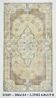 Tapis turc jaune clair et marron, 114 x 204 cm