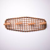 Olaf Von Bohr Bamboo & Rattan Coat Rack Hanger, Italy, 1950s