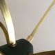 Lustre with 5 branches from the 1960s - 1970s in solid brass and black metal.