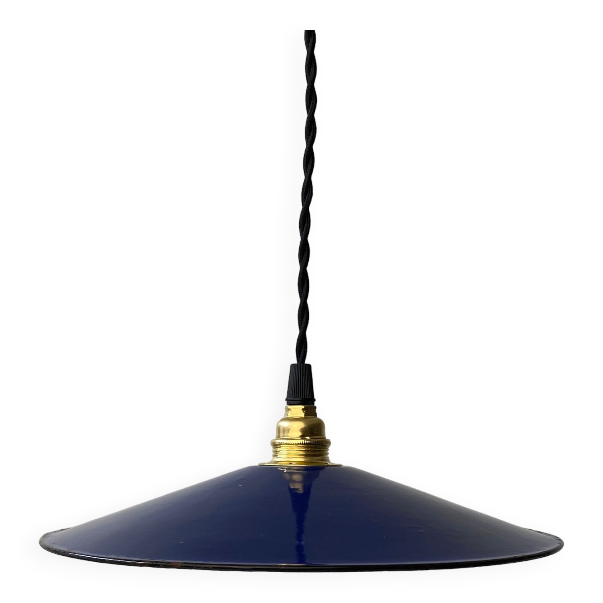 Former blue enamel industrial suspension