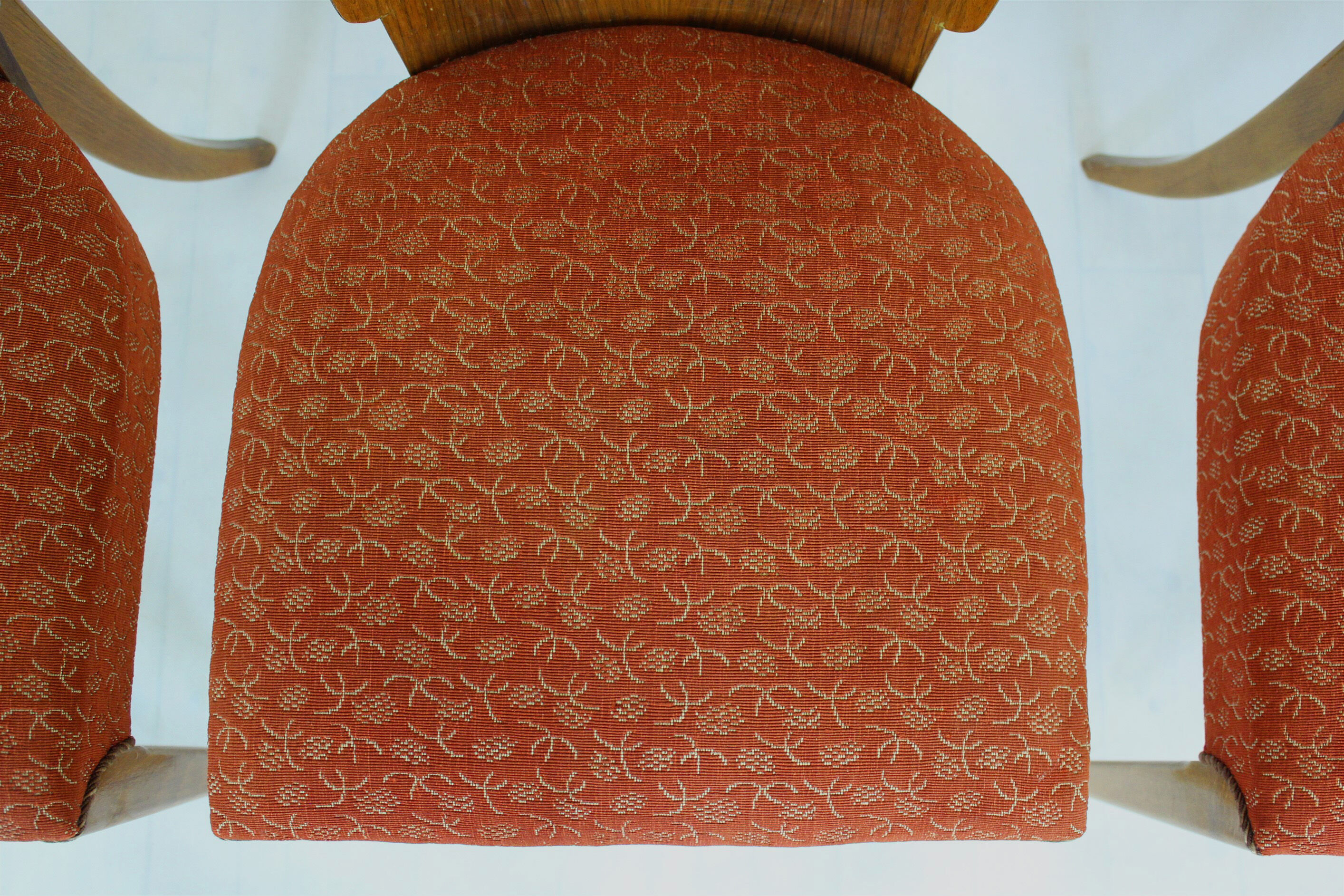 Art Deco H-214 Dining Chairs by Jindrich Halabala for ÚP Závody, 1950s, Set of 4