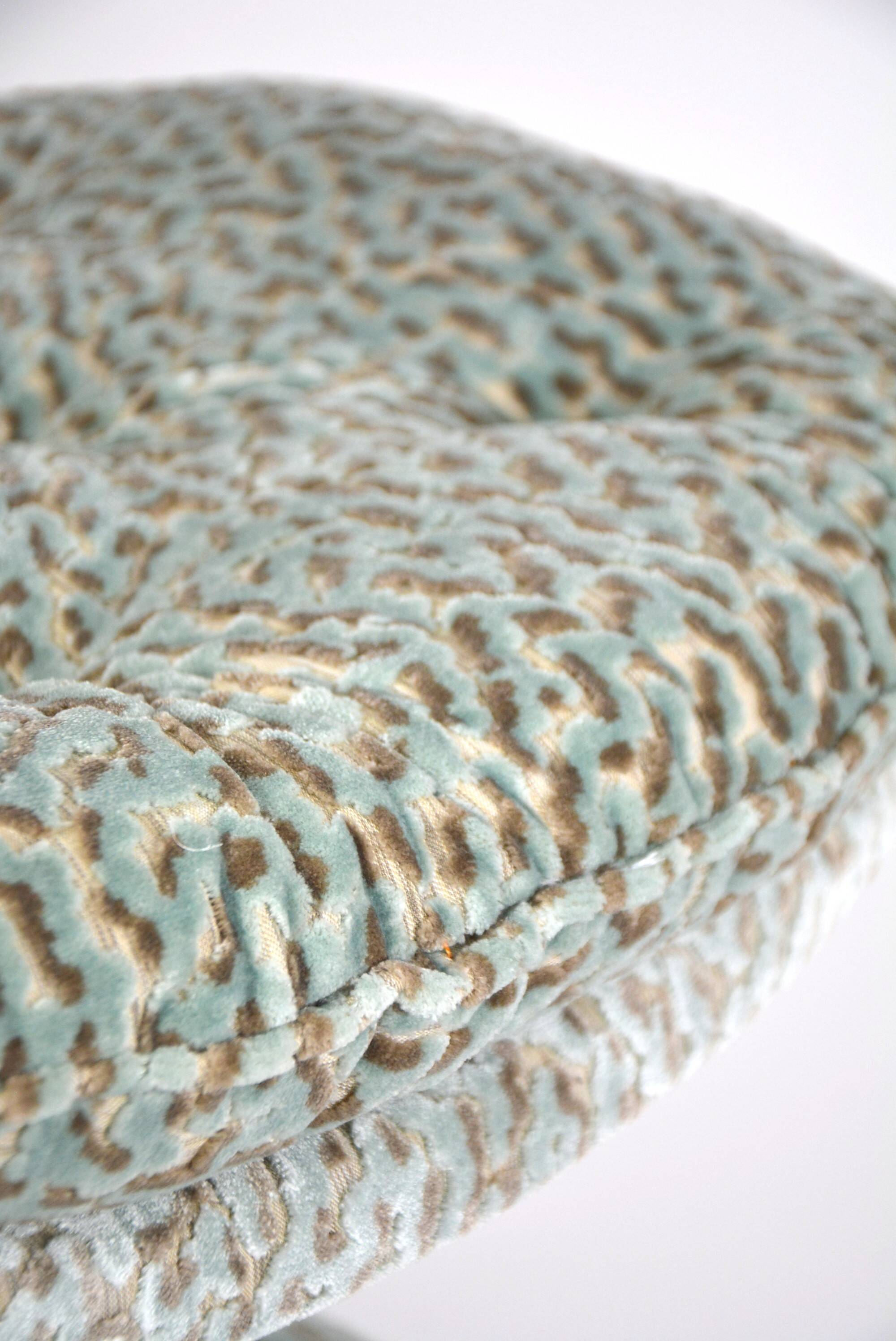 Ottomans Geoffrey Harcourt leopard fabric