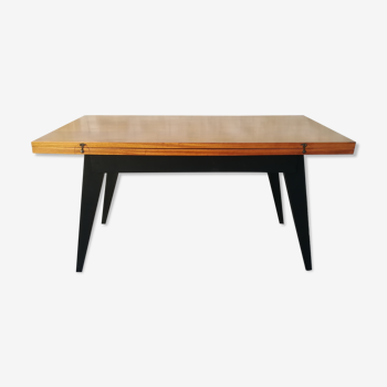 Modular teak coffee table Albert Ducrot