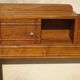 Cozy oak with sliding doors and mirror, art deco era