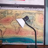 70s Spanish Gooseneck desk lamp in white by Fase
