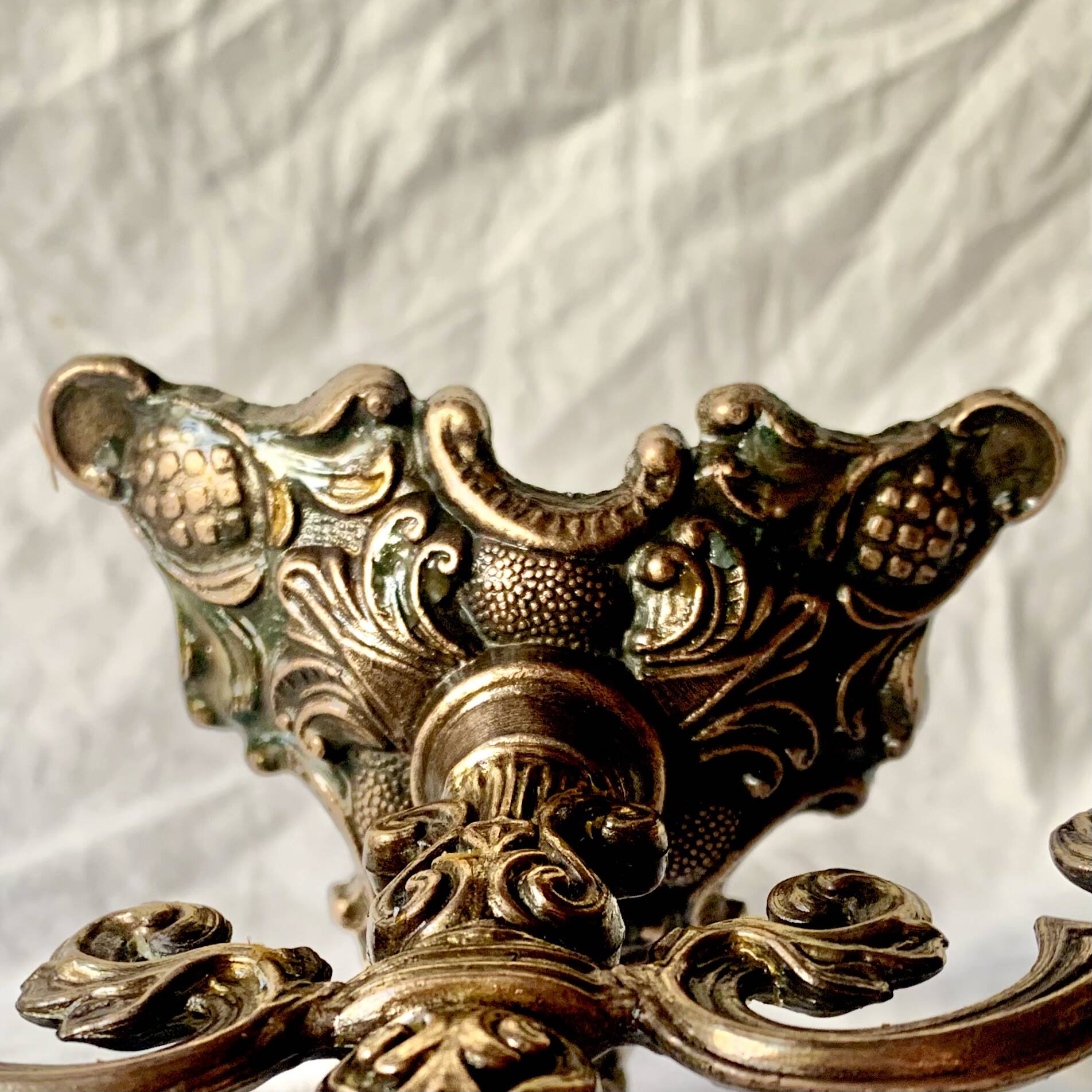 Pair of vintage brass candlesticks - Made in Italy