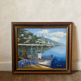 Painting of a boat by Vincent