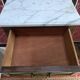 Chiffonier or semainier Louis XVI style, 6 drawers and white marble