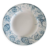 Plat ancien en faïence Terre de Fer Boulenger Choisy le Roi, Modèle Derby, numéroté en creux 2.