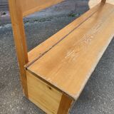 Bench nursery school chest vintage 1980s in pine