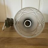 Art Deco wall lamp in metal and glass