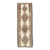 Tapis Kilim marron et crème 3x8, 86x252 cm
