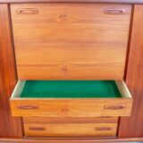 XL HP Hansen Scandinavian Design Teak Wooden Highboard Credenza Denmark 60s