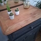 Midnight blue vintage buffet