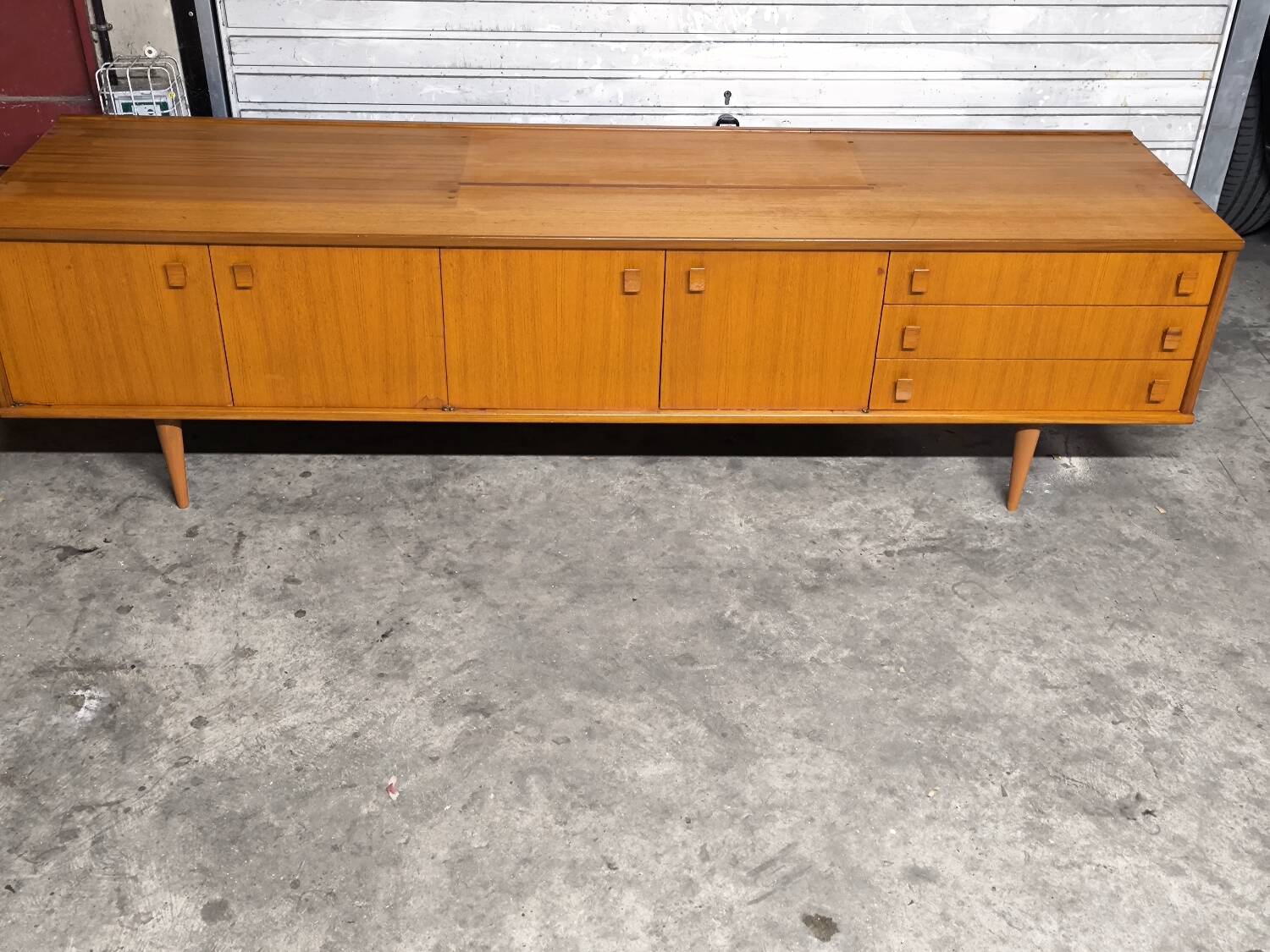 Vintage Scandinavian teak sideboard