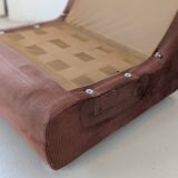 Fauteuil space age,en velours côtelé des années 70