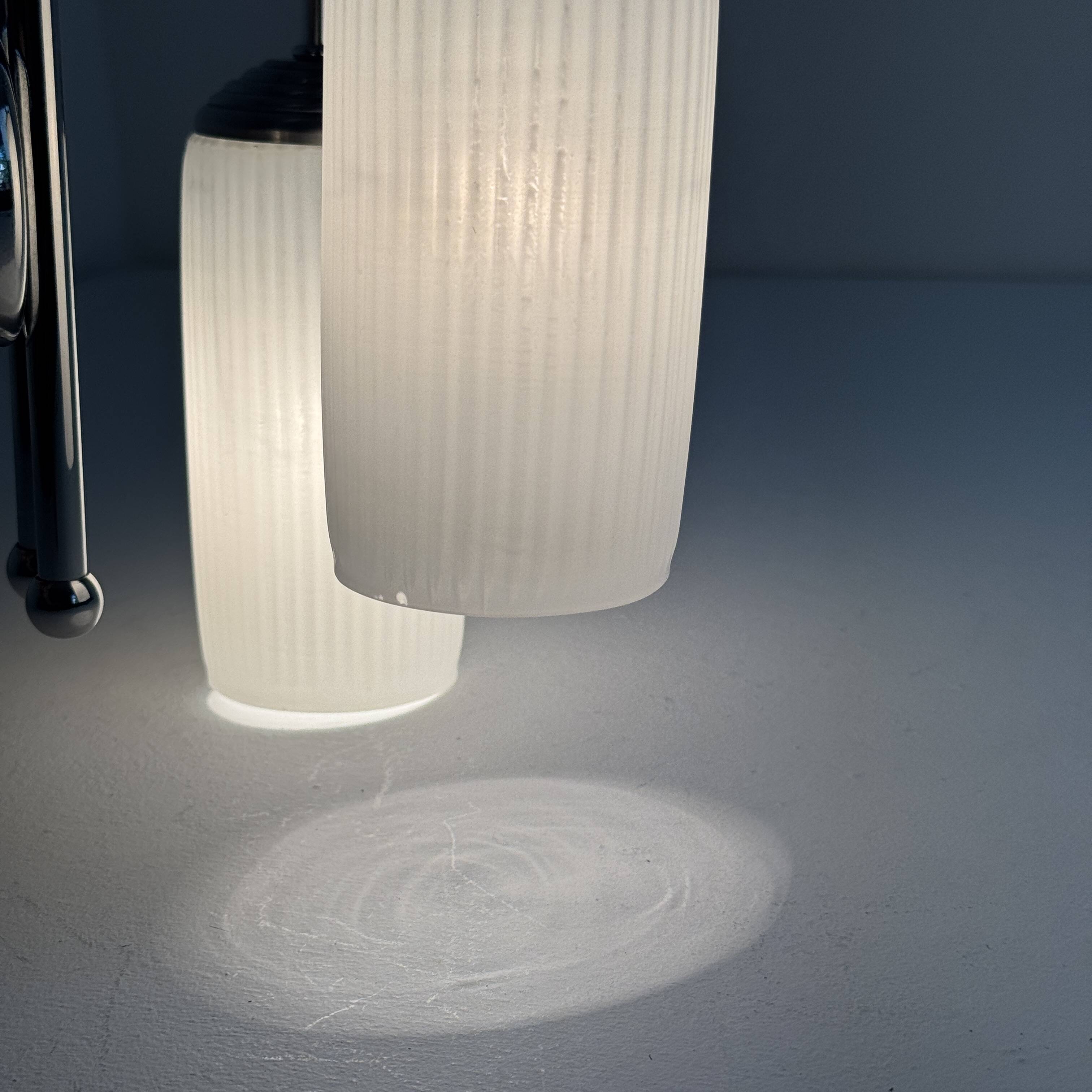 Vintage 1970 asymmetrical double wall light