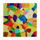 Peinture abstraite le chemin des couleurs