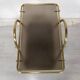 Vintage brass serving trolley