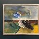 Huile sur toile originale suédoise – “Composition” par Holger Karlson