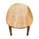 Extendable oval pine dining table 1970s