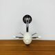 Sputnik wall coat rack, white and chrome, vintage