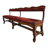 Unique early 20th century oak hall / dining bench