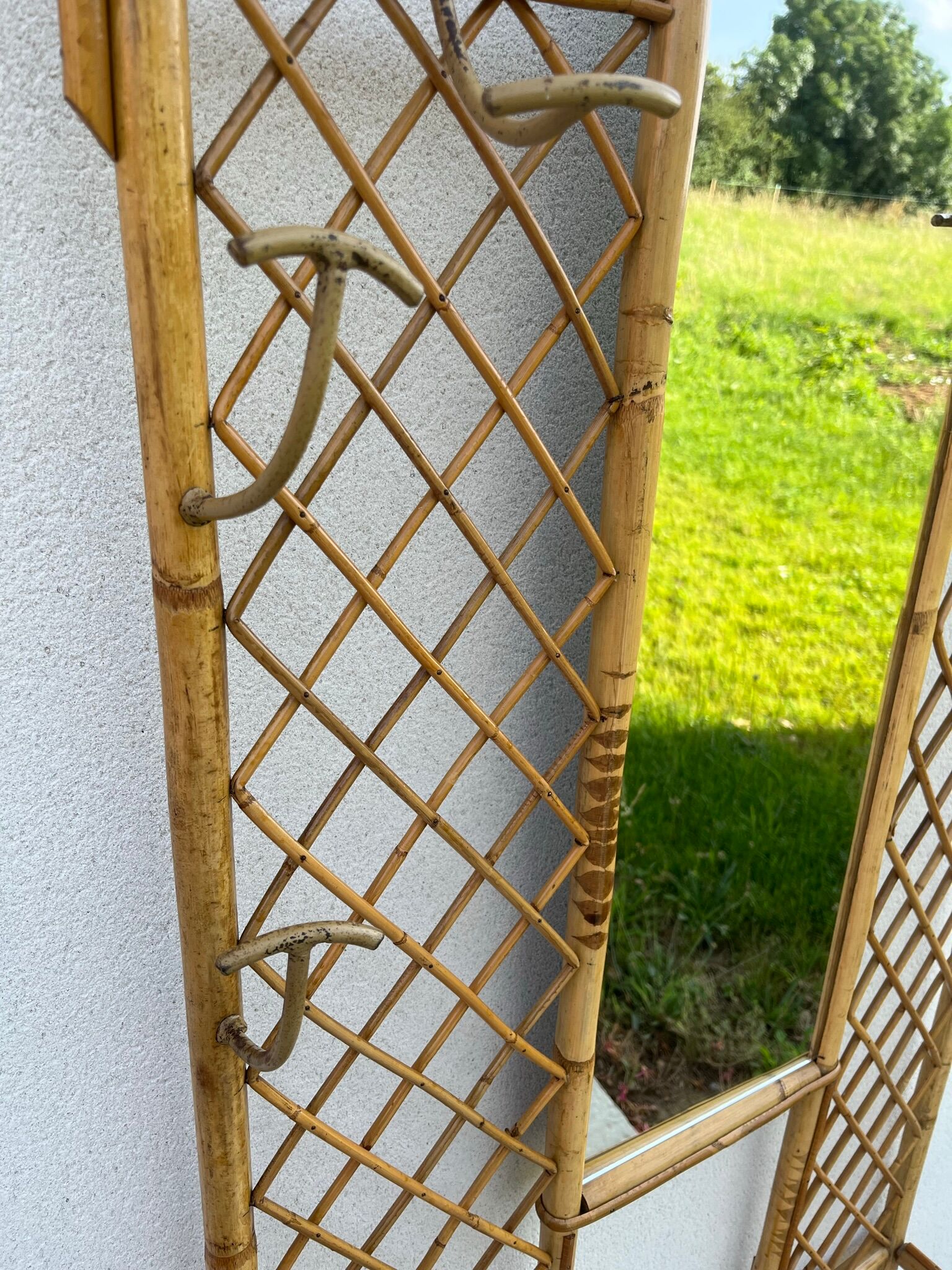 Porte manteau en rotin