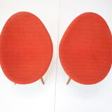 1960s Pair of Miroslav Navratil Armchairs, Czechoslovakia