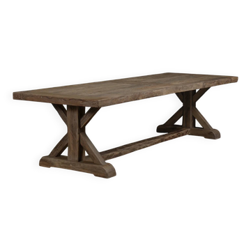 Table de ferme Cross – Chêne Ancien 300 cm