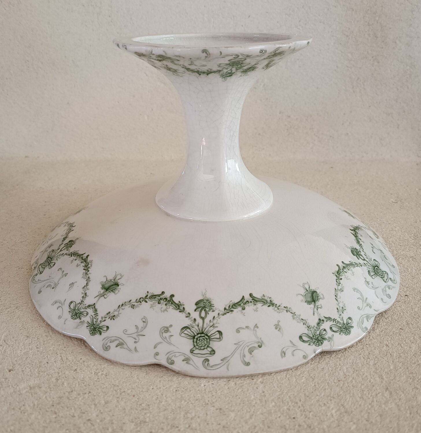 Compotier iron earth mandolin décor