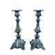 Pair of Art Nouveau Silver-Plated Candlesticks
