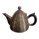Vintage beehive shaped teapot silver-plated late art deco modernist