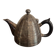 Vintage beehive shaped teapot silver-plated late art deco modernist