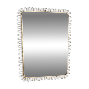 Miroir mural en laiton,