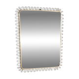 Brass wall mirror, Italy, 1950s