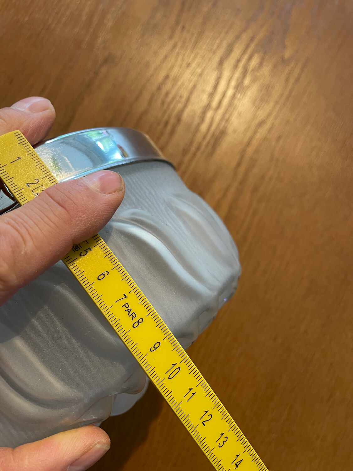 Art Deco pressed glass ceiling light Lumisec